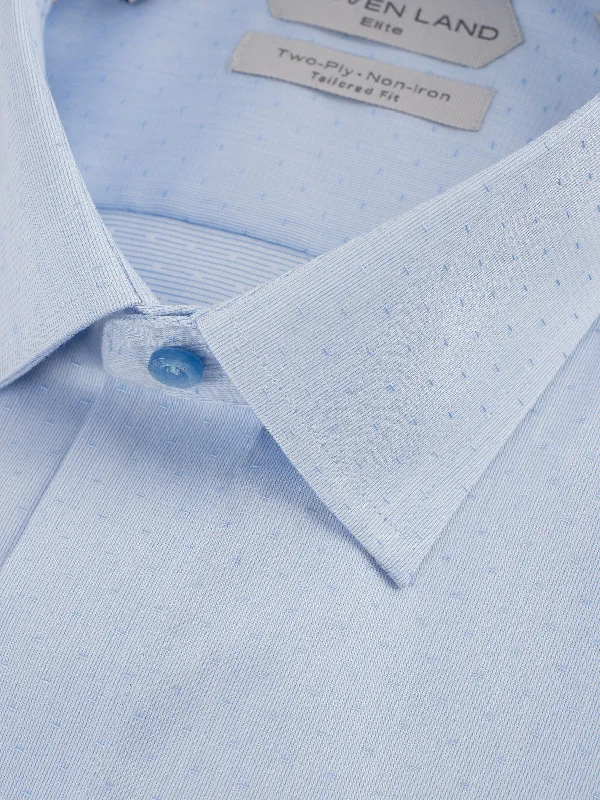 The Finley Dress Shirt | French Cuff & Point Collar | Blue