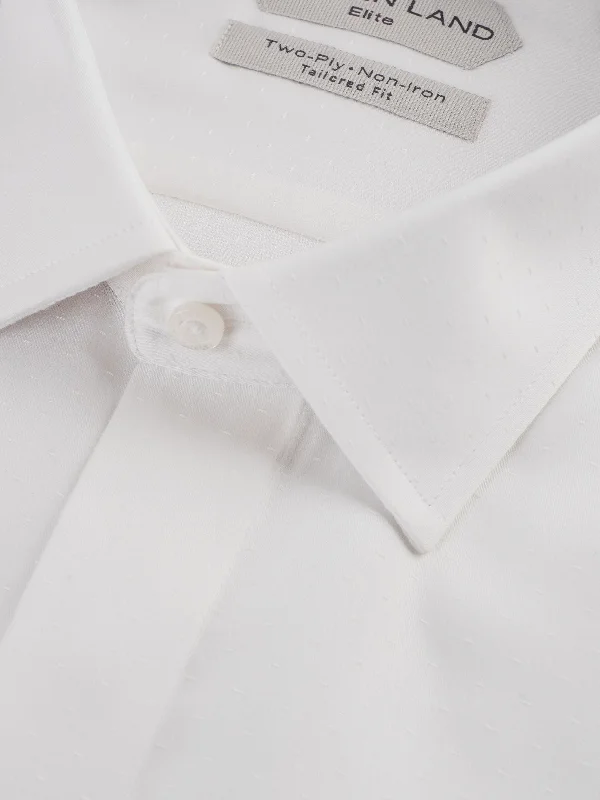 The Finley Dress Shirt | French Cuff & Point Collar | Pearl