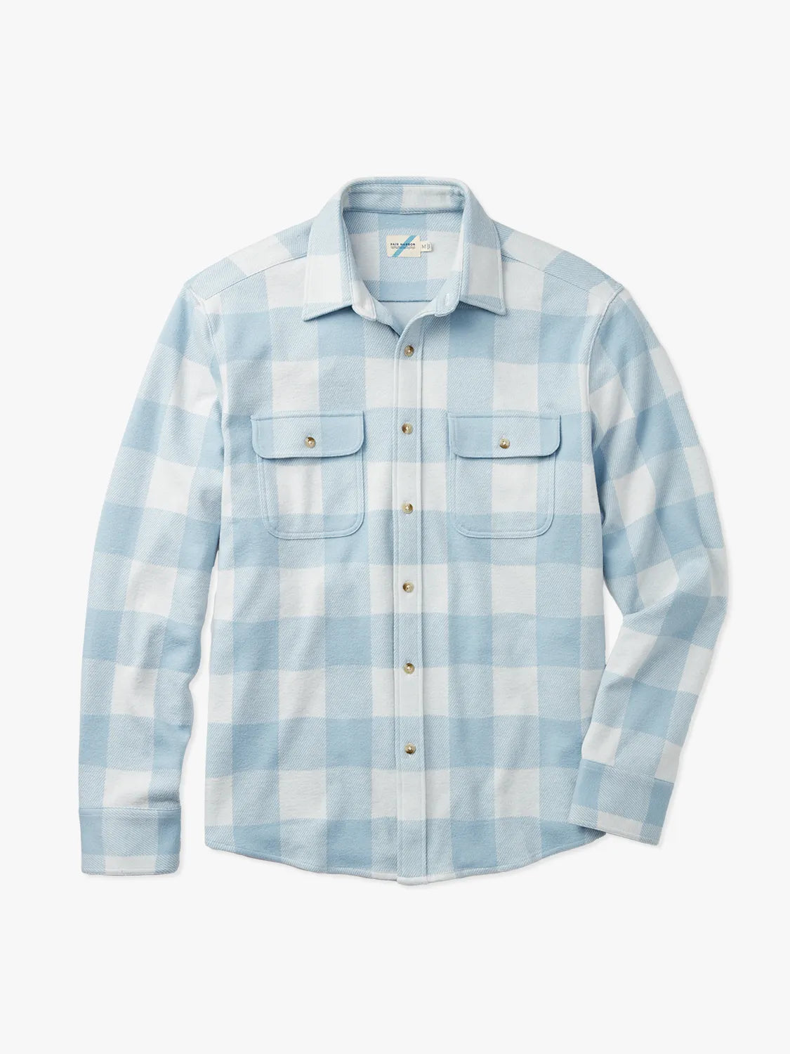 Dunewood Ultra Stretch Flannel | Light Blue Buffalo Check