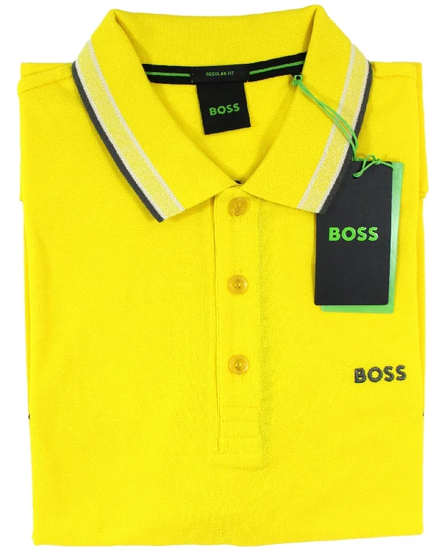 Hugo Boss Cotton Polo Shirt Regular Fit Yellow XL