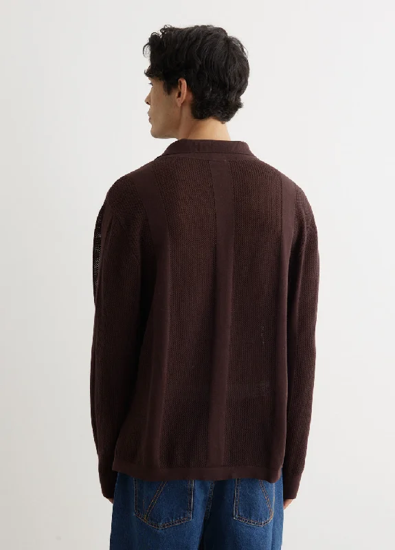 Metropolis Knit Camp Collar Shirt