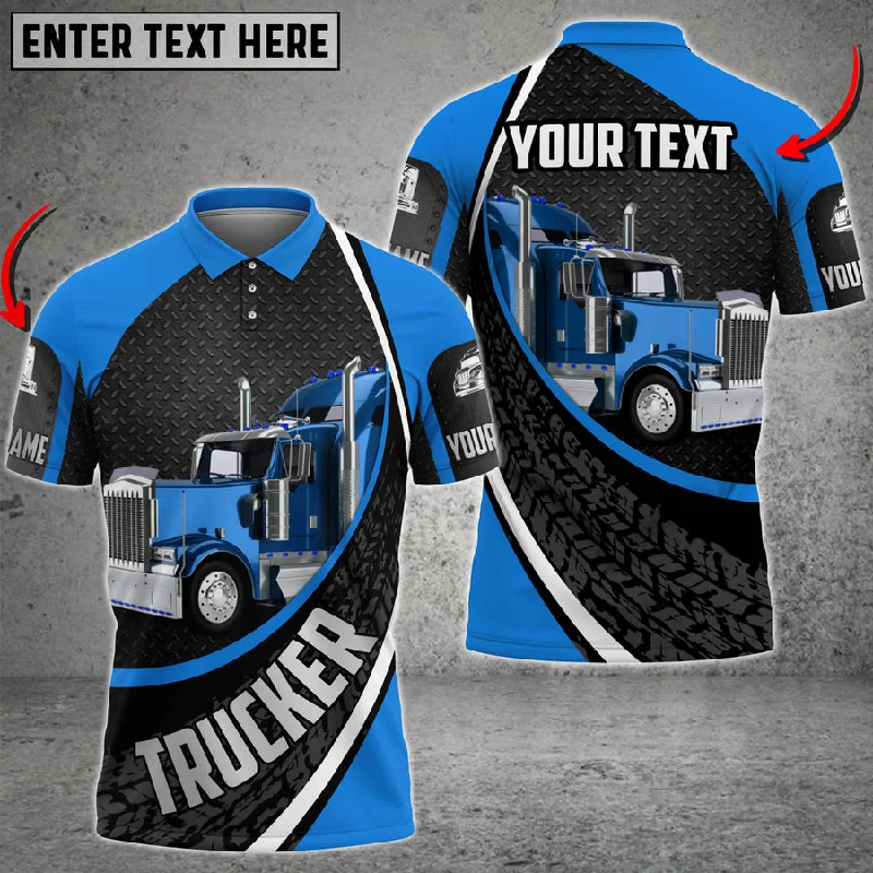 Personalized Truck Multicolor 3D Polo Shirt, Unique Fashion Accessory for Truck Driver