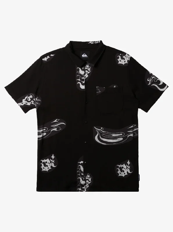 Pool Party Casual Short Sleeve Shirt - Black Aop Best Mix Ss