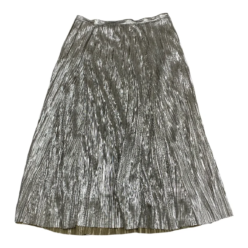 Skirt Maxi By Anthropologie In Silver & Yellow, Size: 14