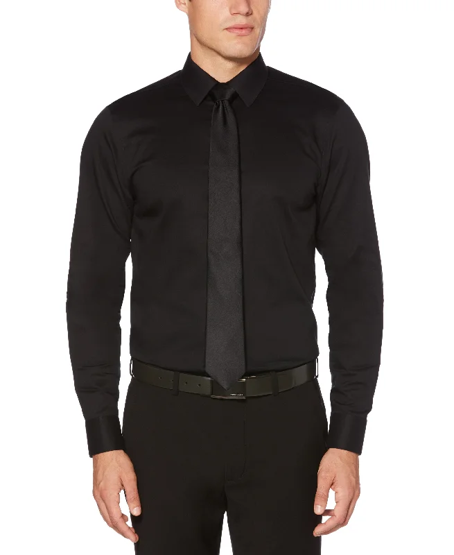 Slim Fit Non-Iron Solid Dress Shirt