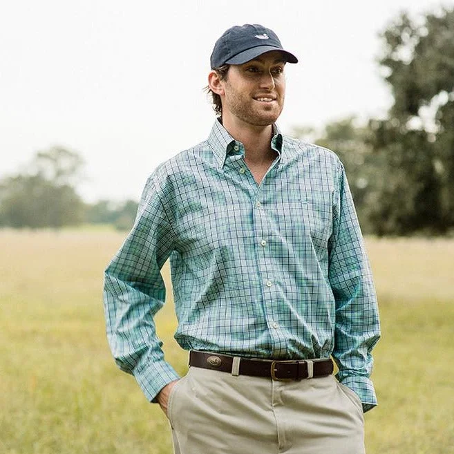 Navy and Green Shirt / Small