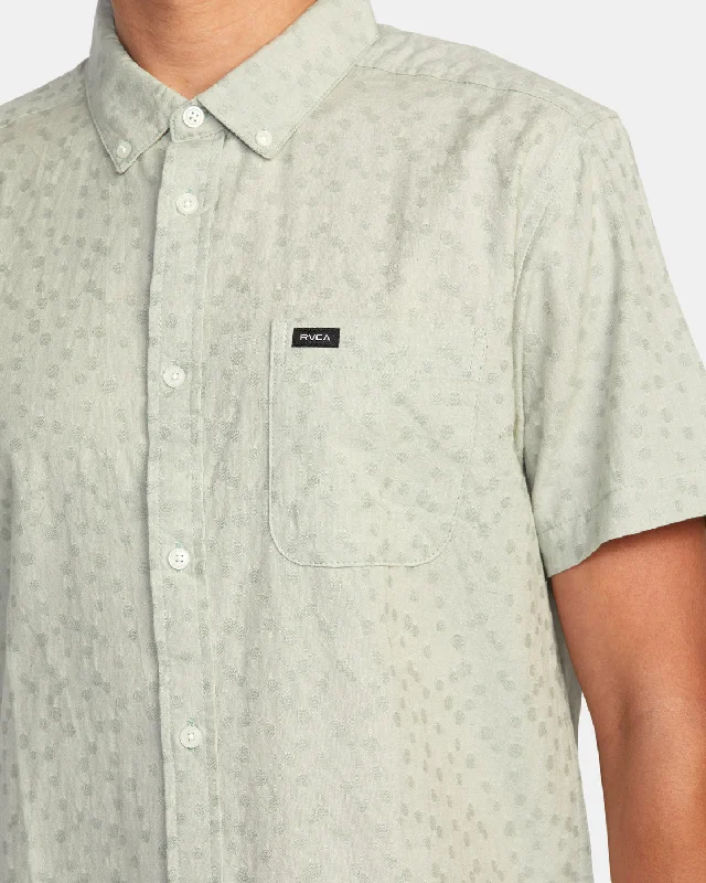 That'll Do Dobby Short Sleeve Shirt - Blue Haze