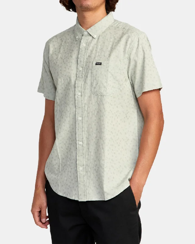 That'll Do Dobby Short Sleeve Shirt - Blue Haze