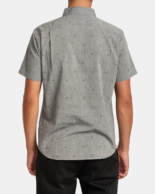 That'll Do Dobby Short Sleeve Shirt - Grey