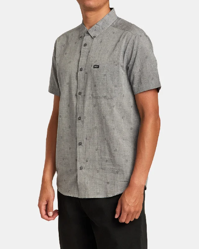 That'll Do Dobby Short Sleeve Shirt - Grey