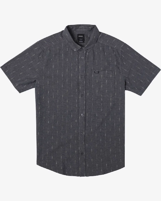 That'll Do Dobby Short Sleeve Shirt - Moody Blue