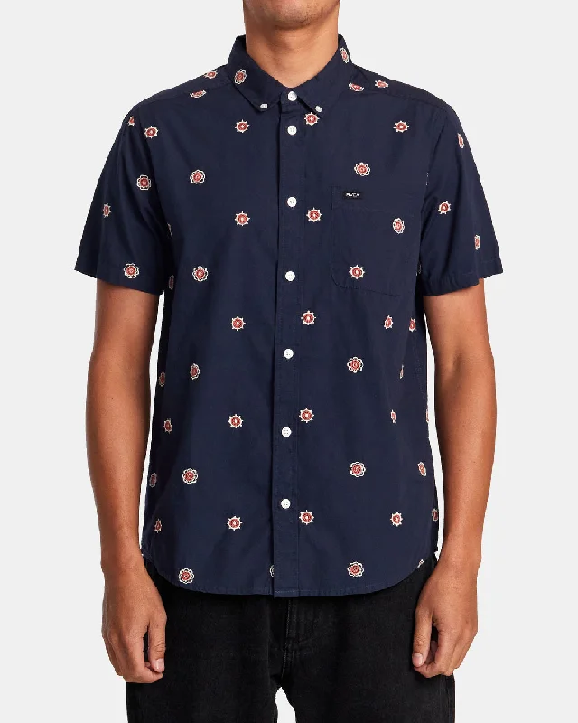 That'll Do Dobby Short Sleeve Shirt - New Moody