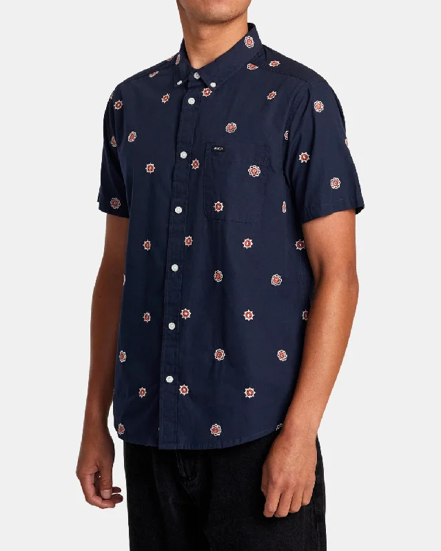 That'll Do Dobby Short Sleeve Shirt - New Moody