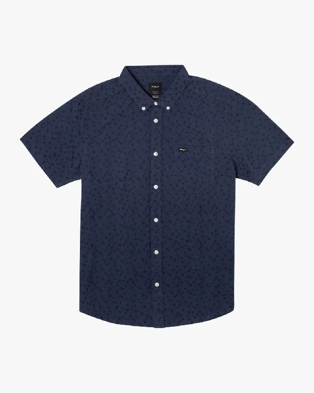 That'll Do Dobby Short Sleeve Shirt - New Navy