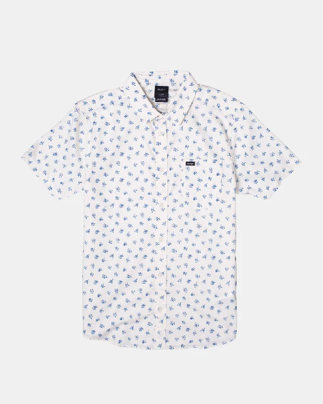 That'll Do Slim Fit Short Sleeve Shirt - Off White