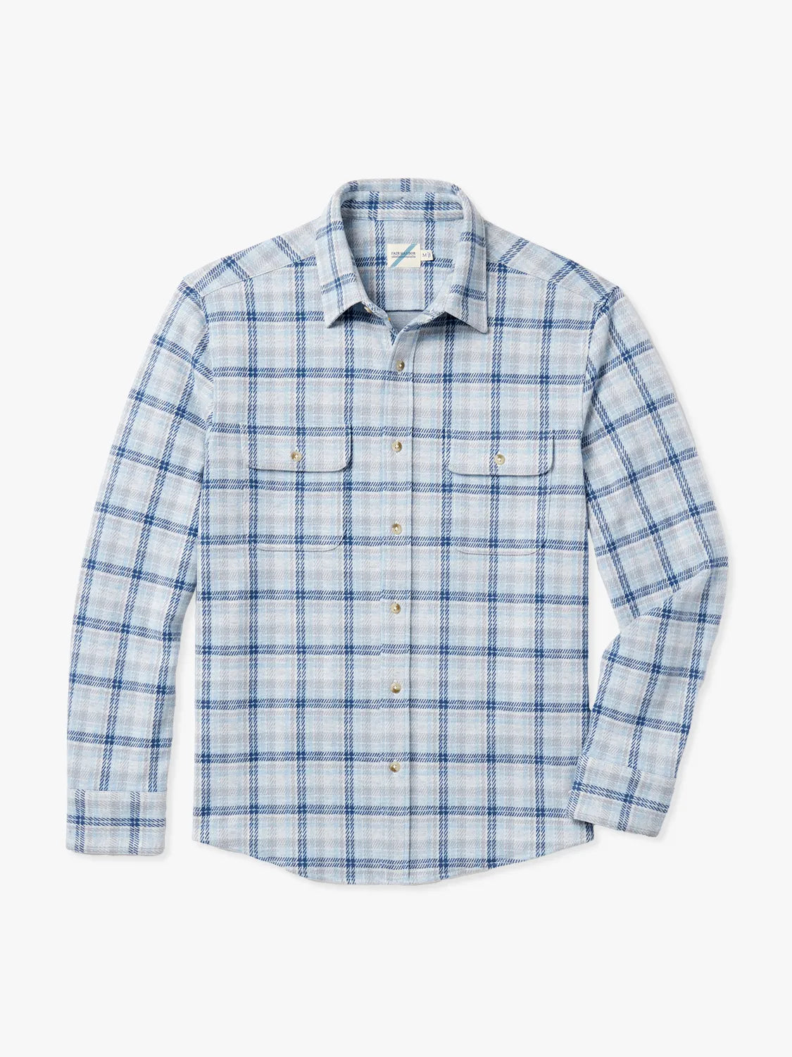 The Ultra-Stretch Dunewood Flannel | Breezy Blue Plaid