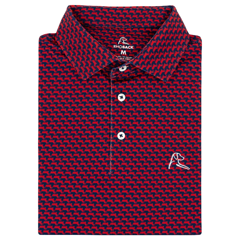 The Wicked | Performance Polo | The Wicked - Classic Red/Admiral Navy