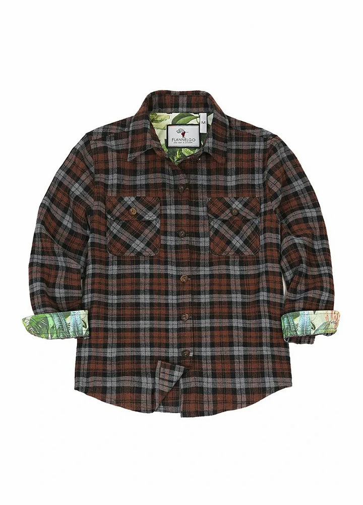 Toddler Wildlife Adventure Flannel Plaid Shirt