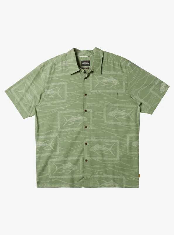 Waterman Reef Point Shirt - Basil Reef Point Woven