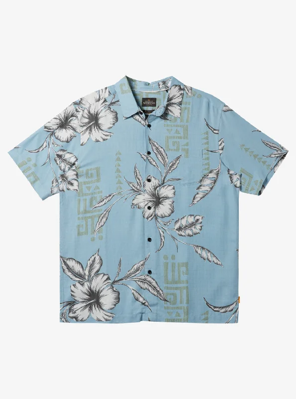 Waterman Troppo Shirt - Dream Blue Troppo Woven