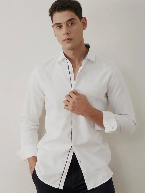 White Plain Cotton Shirt