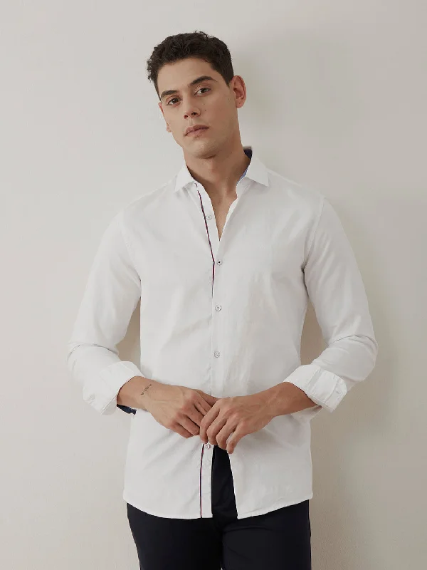 White Plain Cotton Shirt