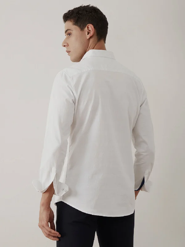 White Plain Cotton Shirt