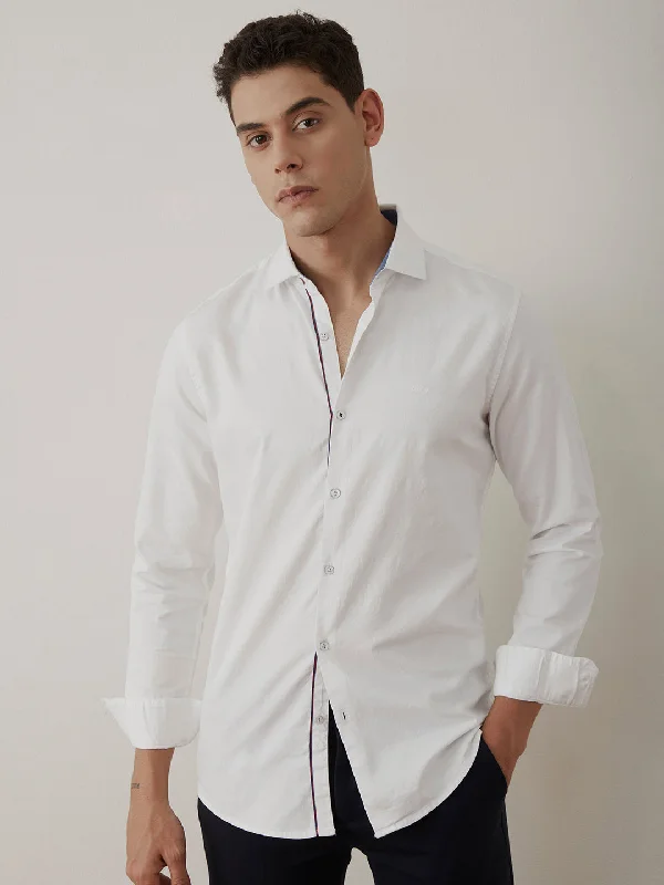 White Plain Cotton Shirt