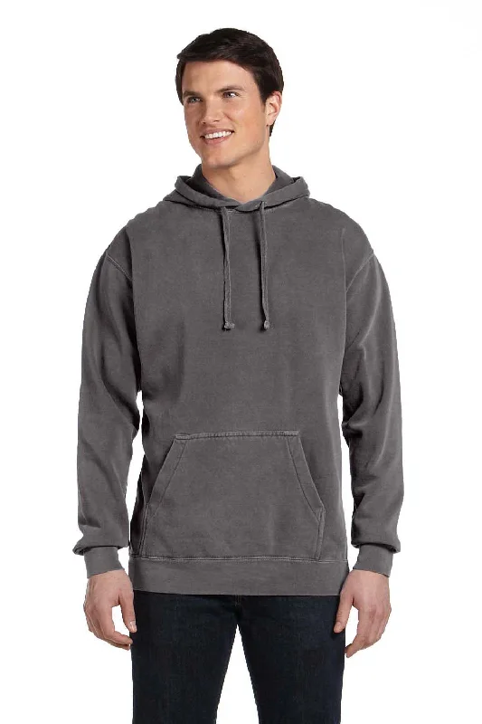 Comfort Colors Mens Hooded Sweatshirt Hoodie - Pepper Grey