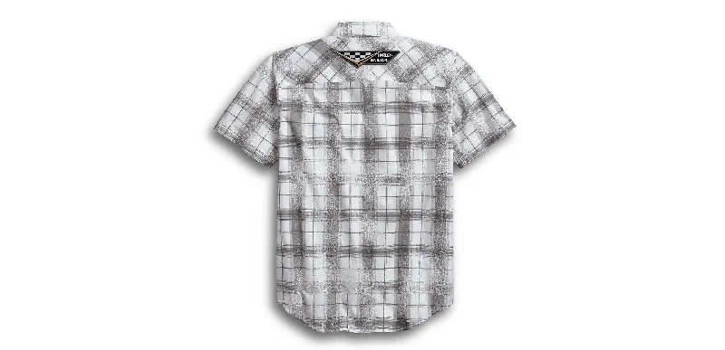 Harley-Davidson® Men's Washed Printed Plaid Shirt - 96189-18VM