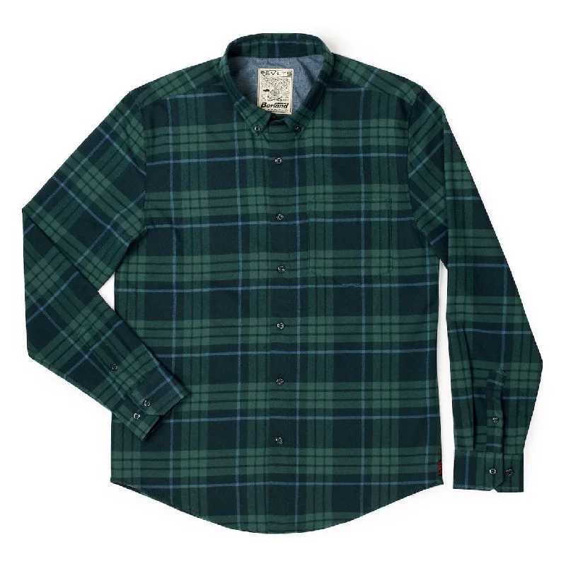 Jean-Plaid Flan Damme – BorlandFlex™ Long Sleeve Flannel