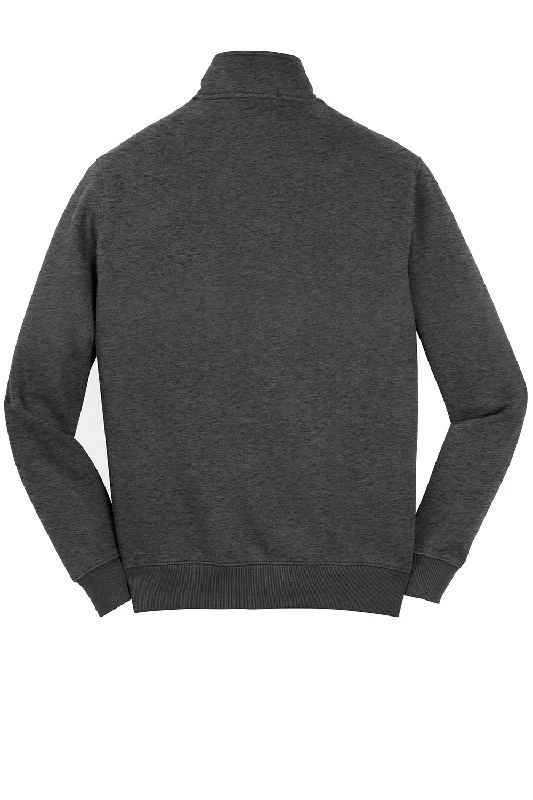 Sport-Tek Mens Shrink Resistant Fleece Full Zip Sweatshirt - Heather Graphite Grey