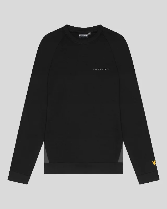 Sports Colour Block Crew Neck Sweatshirt