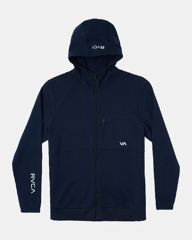 Tech Zip-Up Fleece Hoodie II - Navy