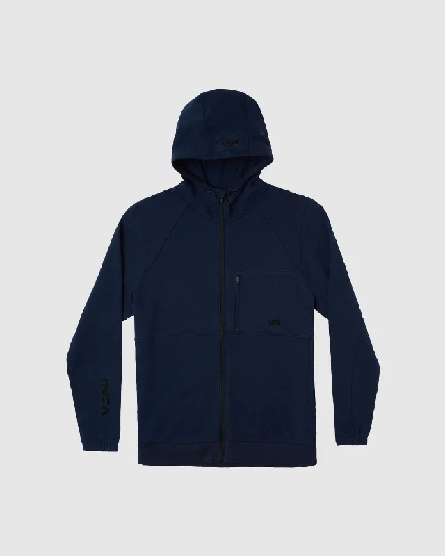 Tech Zip-Up Fleece Hoodie II - Navy