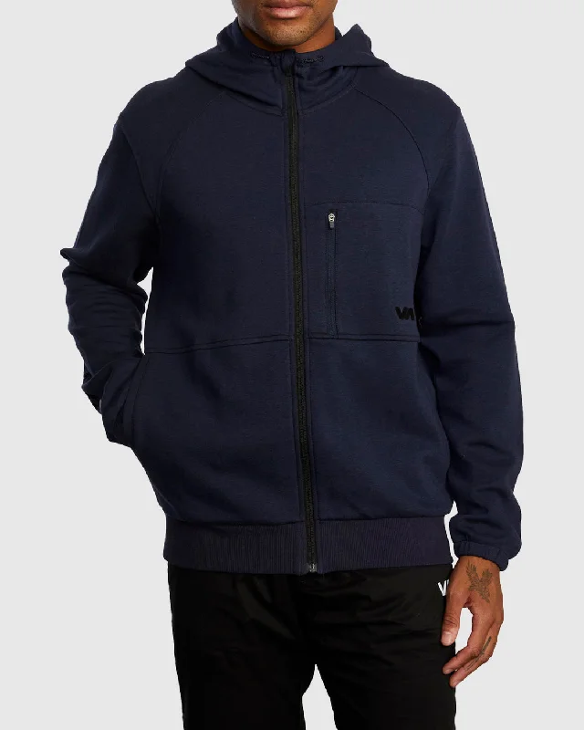 Tech Zip-Up Fleece Hoodie II - Navy