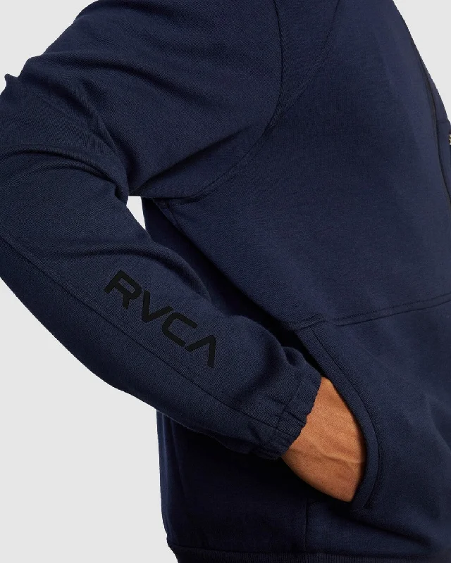 Tech Zip-Up Fleece Hoodie II - Navy