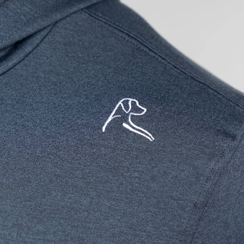 Hesi Performance Hoodie | Heather - Postgame Grey/Midnight Black