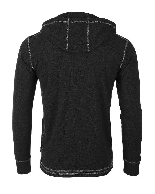 ZIMEGO Men's Thermal Long Sleeve Lightweight Fashion Hooded Henley