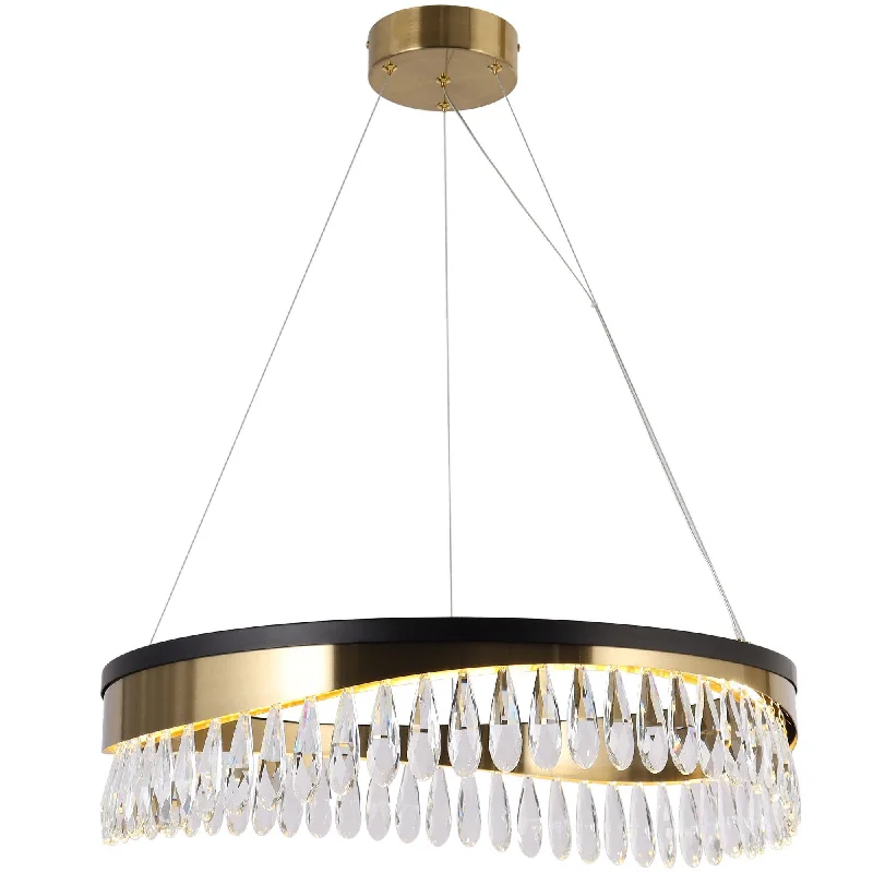 Chandeliers with Dimmable Lights for Ambiance ControlChandeliers with Dimmable Lights for Ambiance Control1-Light LED Glam Crystal Chandeliers