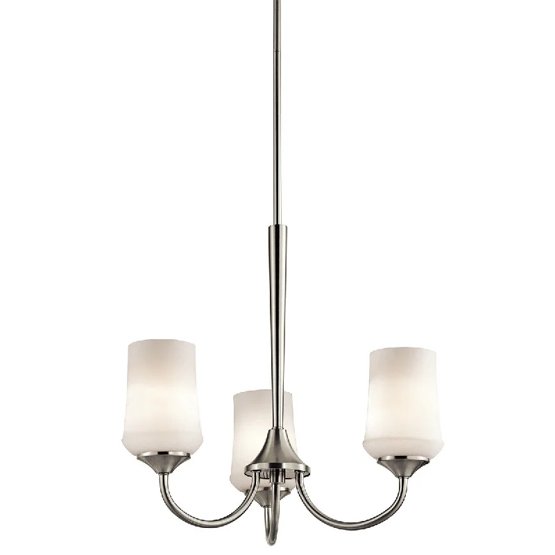 Chandeliers with Clear Crystal for a Sparkling EffectChandeliers with Clear Crystal for a Sparkling EffectAubrey - 3lt Chandelier - 43664NI