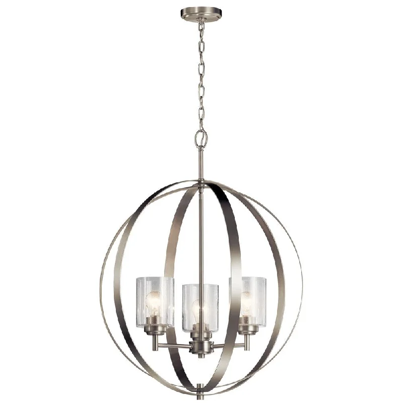 Chandeliers with Colored Glass for a Splash of ColorChandeliers with Colored Glass for a Splash of ColorWinslow - Chandelier 3Lt - 44034NI