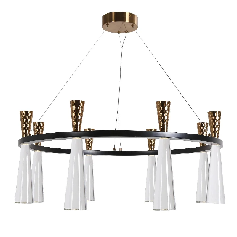 Oversized Chandeliers as a Statement Piece in Living RoomsOversized Chandeliers as a Statement Piece in Living Rooms8-Light LED Wagon Wheel Chandeliers