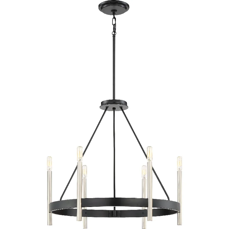 Oversized Chandeliers as a Statement Piece in Living RoomsOversized Chandeliers as a Statement Piece in Living RoomsAnthem - 6lt Chandelier Mystic Black - ATH5006K