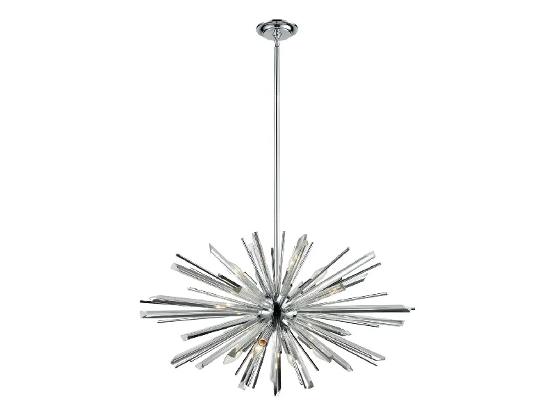 Chandeliers with Adjustable Height for Custom InstallationChandeliers with Adjustable Height for Custom InstallationAvenue Palisades Ave. HF8202-CH Chandelier Light - Chrome With Clear Glass Chandeliers with Adjustable Height for Custom InstallationChandeliers with Adjustable Height for Custom InstallationAvenue Palisades Ave. HF8202-CH Chandelier Light - Chrome With Clear Glass