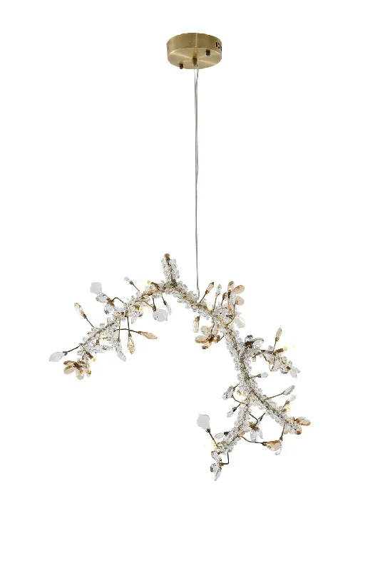 Chandeliers with Metal Frames in Black FinishChandeliers with Metal Frames in Black FinishBethel International LX9902-BRZ Chandelier Light - Gold