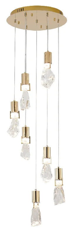 Modern Crystal Chandeliers for Contemporary HomesModern Crystal Chandeliers for Contemporary HomesBethel International MAT08C16G Chandelier Light - Brushed Gold