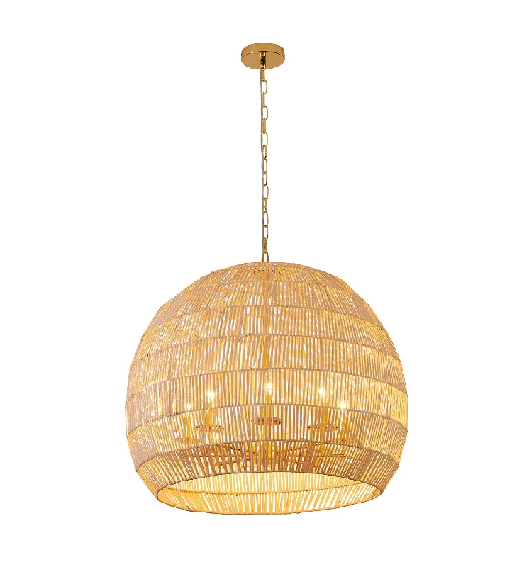 Chandeliers with Metal Frames in Copper FinishChandeliers with Metal Frames in Copper FinishBethel International MIA11C28W Chandelier Light - Natural White