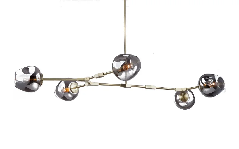 Industrial Iron Chandeliers for Loft - Inspired SpacesIndustrial Iron Chandeliers for Loft - Inspired SpacesBethel International SH02SMK Chandelier Light - Brass