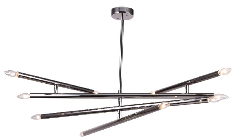 Art Deco Chandeliers for a Retro - Glam LookArt Deco Chandeliers for a Retro - Glam LookBethel International SH03XC-SN Chandelier Light - Shiny Nickel